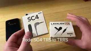 Rode Lavalier Go Microphone with iPhone/ Android. TRS vs TRRS Connection | SC4 Adapter