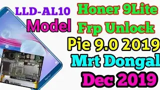 Honer 9Lite(LLD-AL10)Frp bypass 2020|Honer 9lite frp bypass Mrt|Honer 9lite Google account bypass