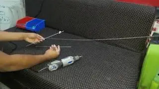 Cutting the SS cover of semi rigid cable (RF) with Dremel tool