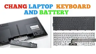 How to change Laptop keyboard and battery ll Replace keyboard  Battery ll install keyboard battery