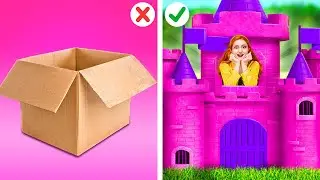 من العادي إلى لوحة فنية كرتونية ✨ بناء القلعة السحرية! أفكار كرتونية مبتكرة بواسطة 123 GO!