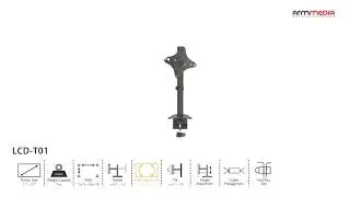 Настольный кронштейн для мониторов ARM MEDIA LCD T01 BLACK