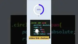 Circular Progress Bar Using Html Css & JavaScript 