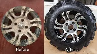 How to buff and polish Aluminum Wheels | Vehicle Rim Restoration