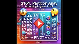 Partition Array According to Given Pivot | Leetcode 2161 | Easy Explanation