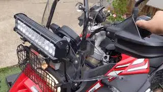 BMW F800 GS - HACKING - CAN bus controlled light bar.