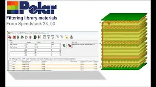 Filtering PCB base materials in Speedstack