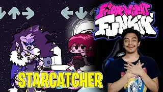MENCOBA MOD STARCATCHER DI HARD MODE GILA JUGA!- Friday Night Funkin Indonesia Starcatcher Mod