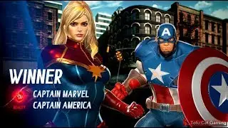 MVCI Arcade Battle with Captain Marvel and Captain America