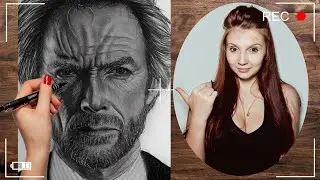 ПОРТРЕТ ПО ФОТО -  КЛИНТ ИСТВУД / CLINT EASTWOOD || 2019