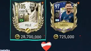 Messi vs El Rey Pelé - Todas sus cartas en Fifa Mobile