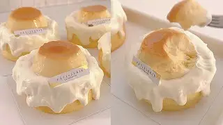 도지마롤을 더 맛있게 만드는 레시피/푸딩 케이크/롤케이크/ Japanese-style  pudding swiss roll cake /milk roll cake