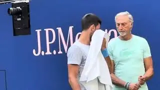 Novak Djokovic Forehand / Backhand US Open 2023 practice