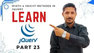 23 - width & height Methods in Jquery Tutorial in Urdu / Hindi | Yazdan Haider