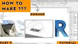 HOW TO MAKE DORMER IN REVIT (TUTORIAL)(PART9)