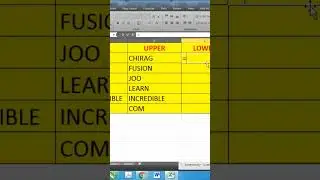 how to change text case in excel