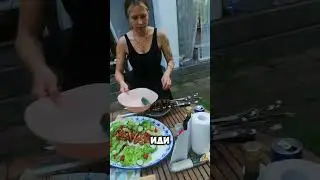 Food и Еда - кутаб с зеленью и сыром на мангале!