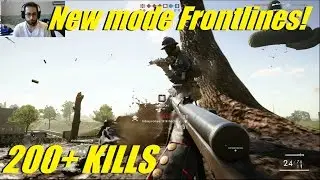 Battlefield 1 - New mode Frontlines gameplay! | 200+ KILLS! New gun Ribeyrolles! (many guns) PT1