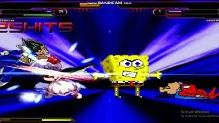 MUGEN Spongebob and Remilia Scarlet VS Underdog and Vegeta
