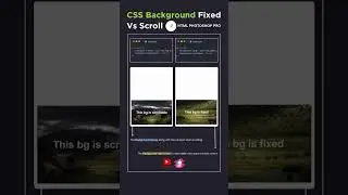 CSS-background attachment Scroll Animations I Html Photoshop Pro  