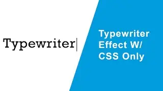 Typewriter Effect Using Css Only | Code&Tricks