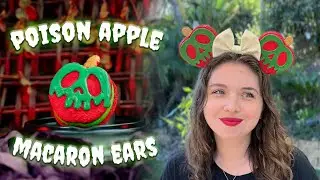 🍎 Making Poison Apple Macaron Mouse Ears