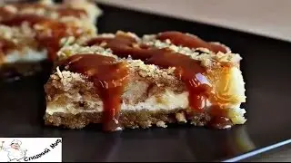 Чизкейк с хлопьями и яблоками