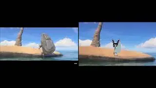 Scrat/Dylan Finds a Treasure Map (Side by Side Comparison)