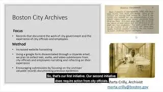 Digital Preservation in real-time: Boston City Archive