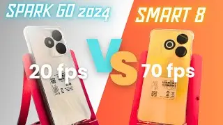 Comparare los celulares mas baratos de 2024 (Los iphone de Latinoamerica) Spark Go 2024 vs Smart 8