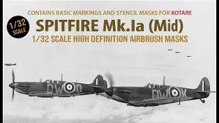 1Man Army masking set for Kotare 1/32 Spitfire Mk.1A