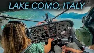 SEAPLANE FLYING in the 🇮🇹 ITALIAN ALPS