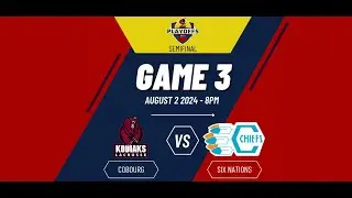 MSL FULL BROADCAST |  Cobourg Kodiaks vs Six Nations Chiefs |  GM 3 SF | August 2, 2024