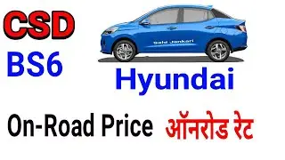 CSD Car price list 2020 Hyundai with AURA models हुंडई CSD रेट लिस्ट औरा माॅडल के साथ सितंबर 2020