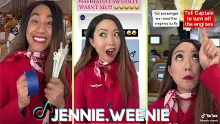 Best of Jeenie Kwon's Cabin Crew Tiktok Videos - Funny Jeenie.weenie Tik Toks 2021 @sandrajenniekwon