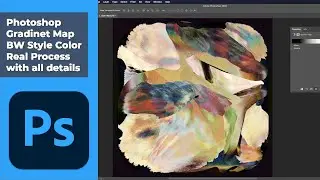 Photoshop Gradient Map BW Style Enhance color photo