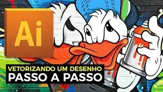 Vetorizando um desenho passo a passo no Illustrator
