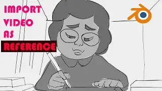 How to import video reference for animation in blender