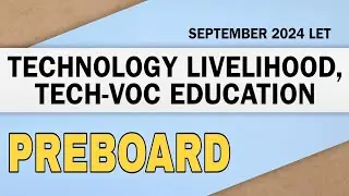 TLTVE | PREBOARD | September 2024 LET