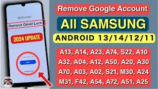 FREE :- 2024 All Samsung FRP Unlock/Bypass Android 13/14 Without Pc | No Test Point - No Code *#0*#