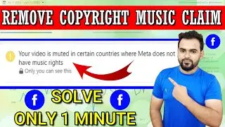 How to Fix Your Video Partially Muted Facebook😍 | Remove Copyright Claim on Facebook 2023 | Facebook