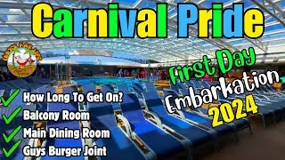 2024 Carnival Pride Embarkation Day | Main Dining Room | Extended Balcony Room