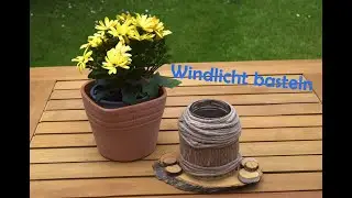 Ein sommerliches Windlicht basteln.