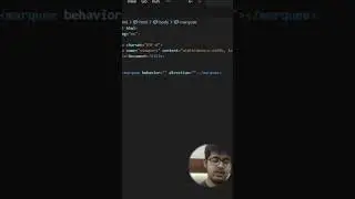 Creating a moving Text using marquee tag in HTML|