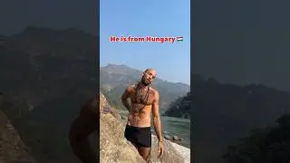 Hungarian Bana Bhaktu Das🚩| Hare Krishna   In Rishikesh | #harekrishna #rishikesh #ytshorts #shorts