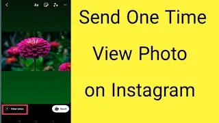 how to send one time view photo on Instagram | how to send one time picture on Instagram