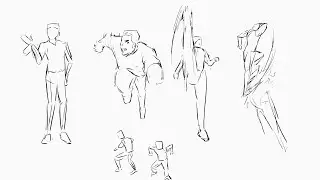 [Blender 3.2] Gesture Drawing 280 - Timelapse [Grease Pencil]