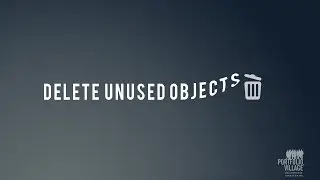 PortfolioVillage Learning Video - Delete UnusedObjects