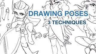 How to Draw Interesting Dynamic Poses - 3 Techniques Tutorial