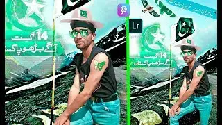 14 August Editing in PicsArt  Love my PAKISTAN Picsart Editing Tutorial